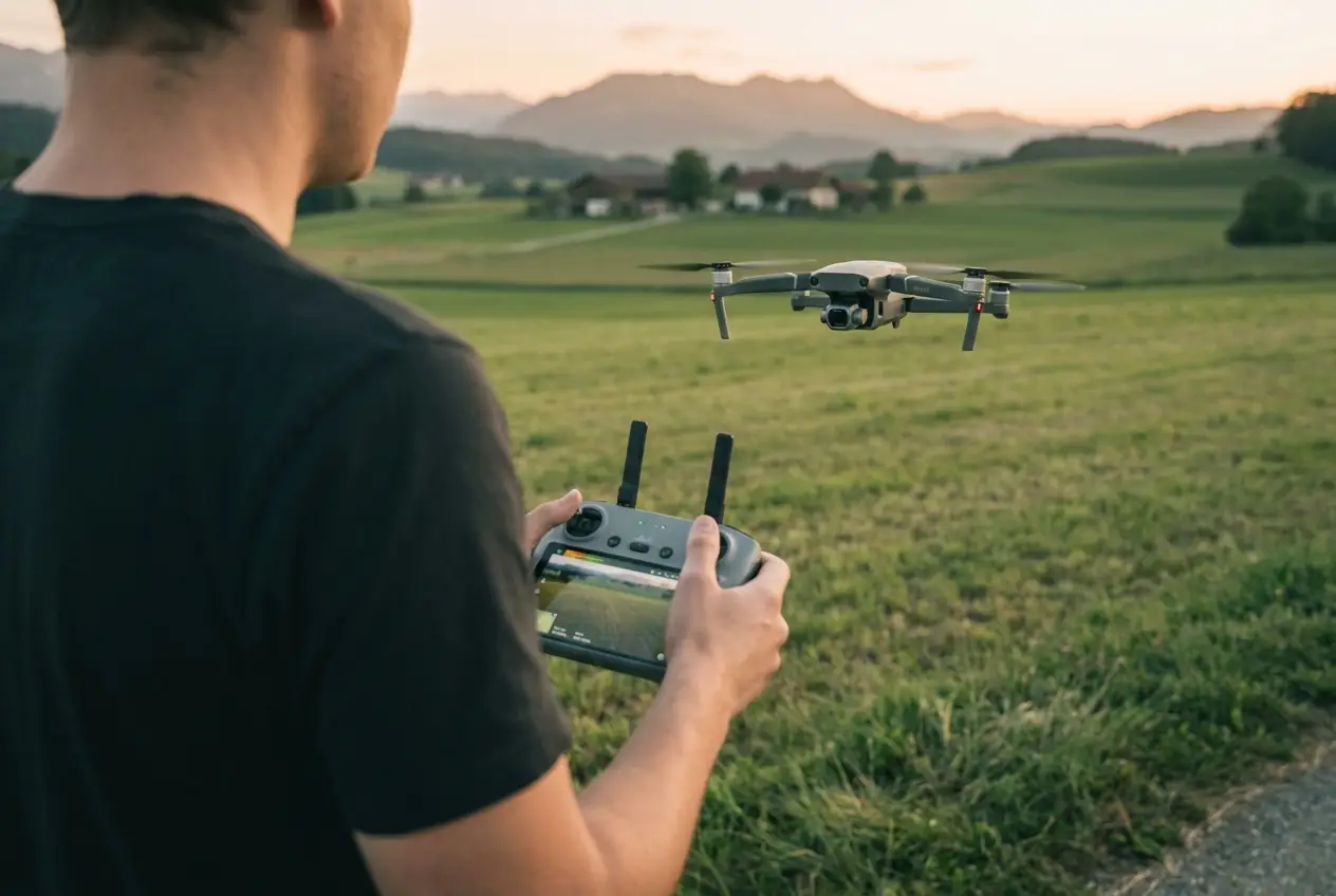 Pilot von hinten mit Smart-Controller